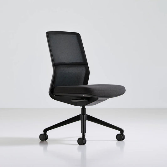 Ergonomiczne krzesło biurowe obrotowe z siatkowym oparciem czarne 62 x 62 x 98–108 cm